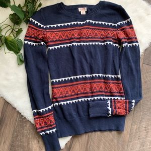 Mossimo sweater tribal Aztec , boho SZ xs